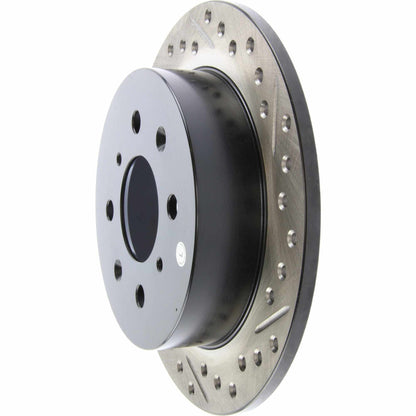 StopTech Sport Drilled/Slotted Brake Rotor; Rear Left