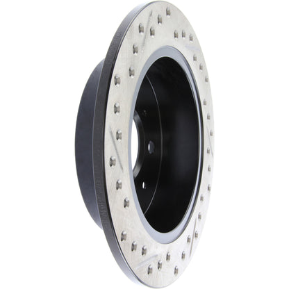 StopTech Sport Drilled/Slotted Brake Rotor; Rear Left