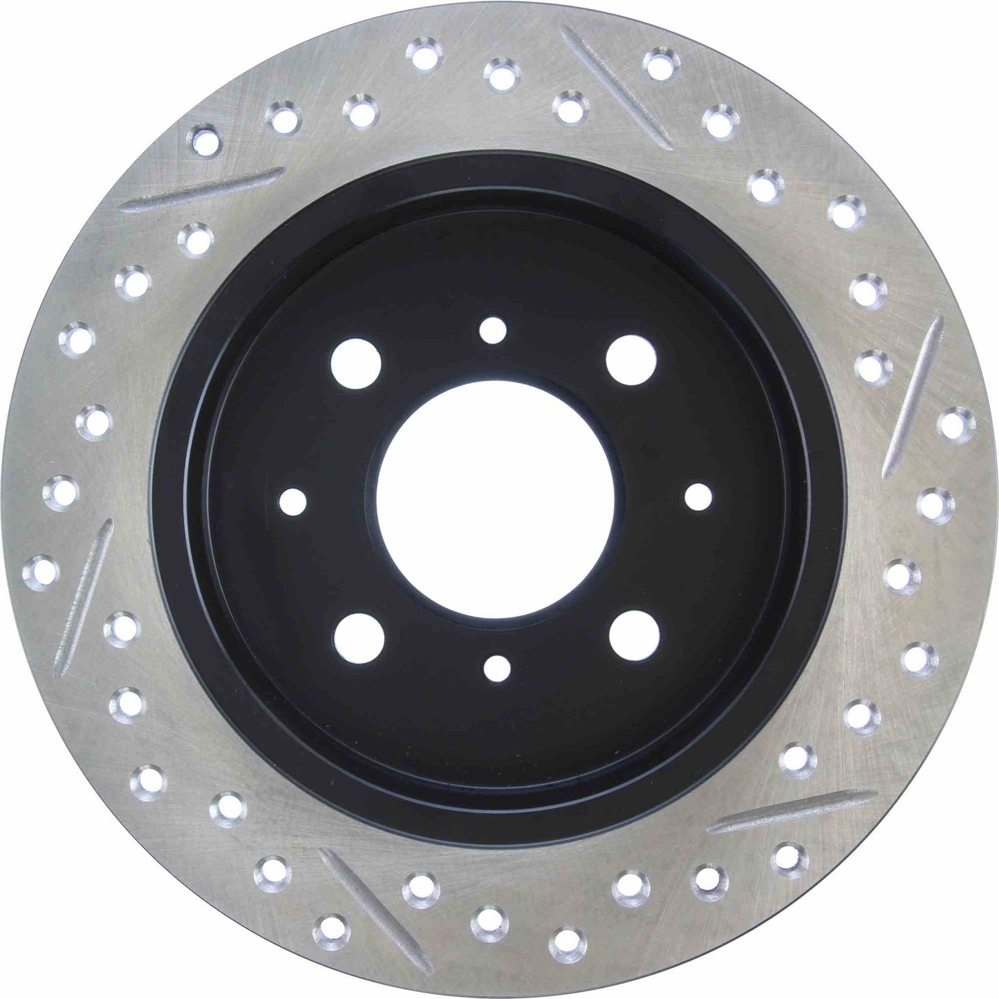StopTech Sport Drilled/Slotted Brake Rotor; Rear Right