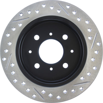StopTech Sport Drilled/Slotted Brake Rotor; Rear Right
