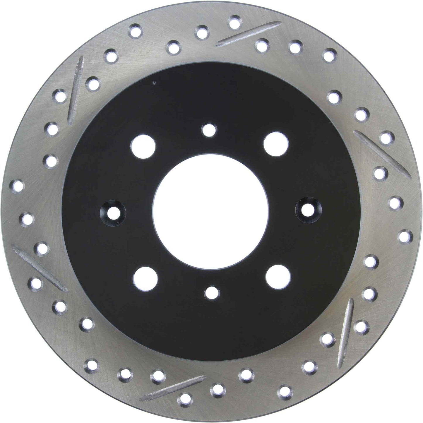 StopTech Sport Drilled/Slotted Brake Rotor; Rear Right