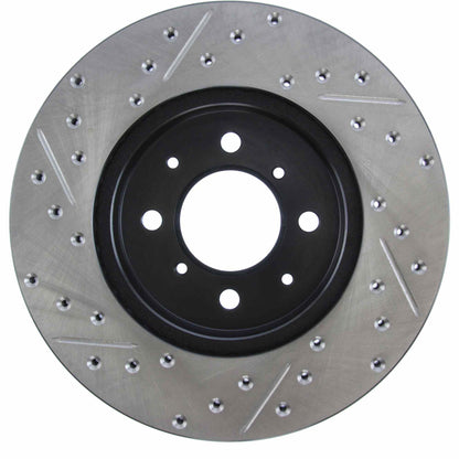 Stoptech 90-01 Acura Integra (exc. Type R) SportStop Cryo Slotted & Drilled Front Left Rotor 127.40021CL