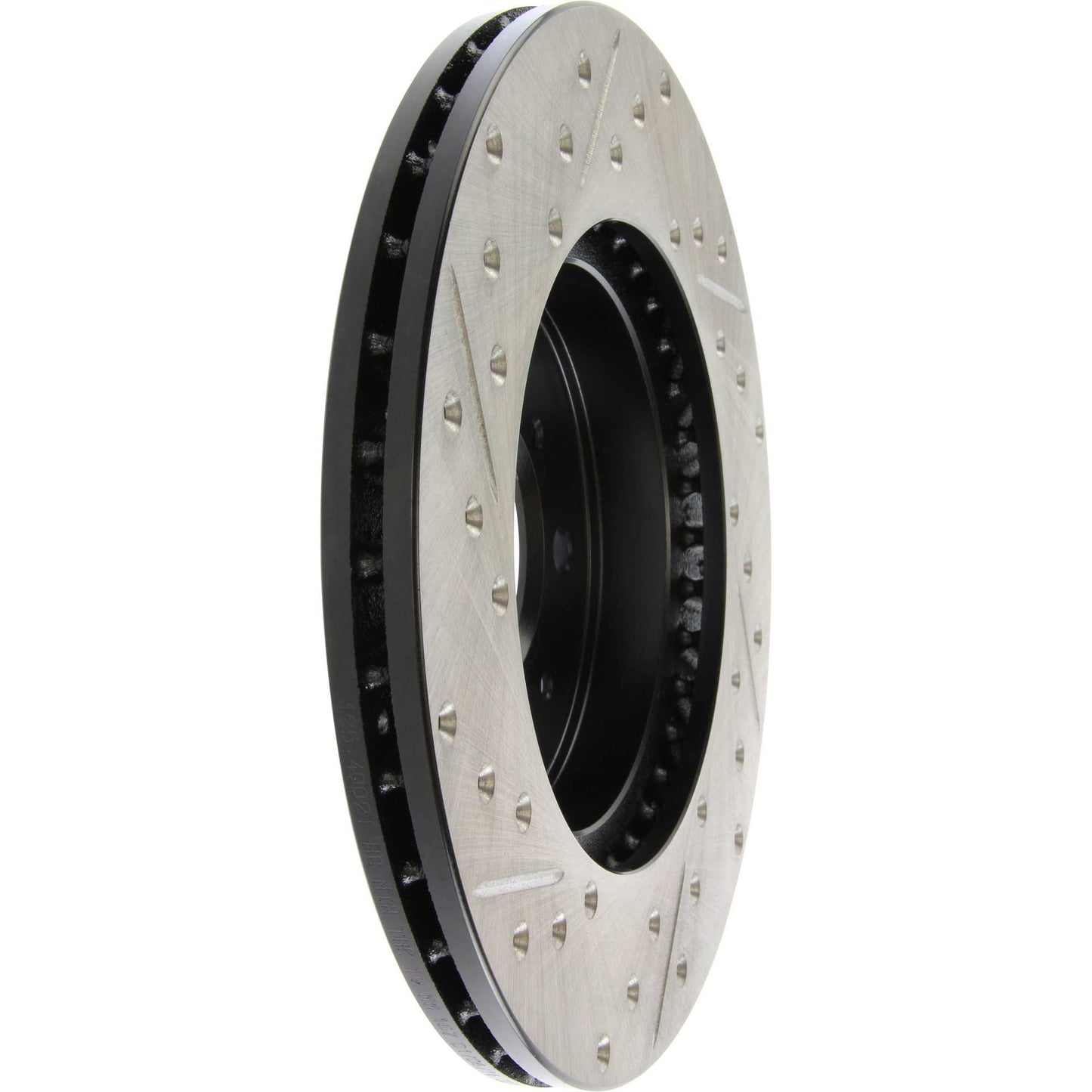 Stoptech 90-01 Acura Integra (exc. Type R) SportStop Cryo Slotted & Drilled Front Left Rotor 127.40021CL