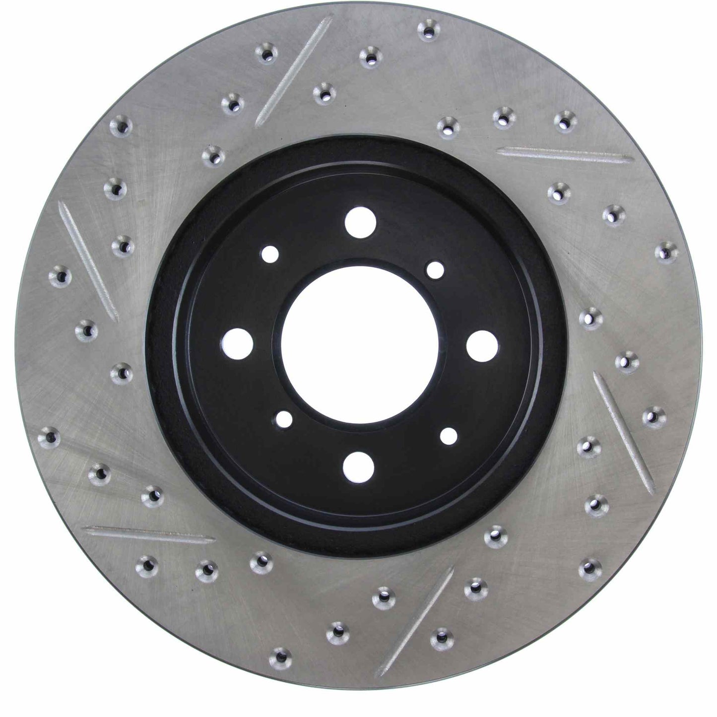 StopTech Sport Drilled/Slotted Brake Rotor; Front Left