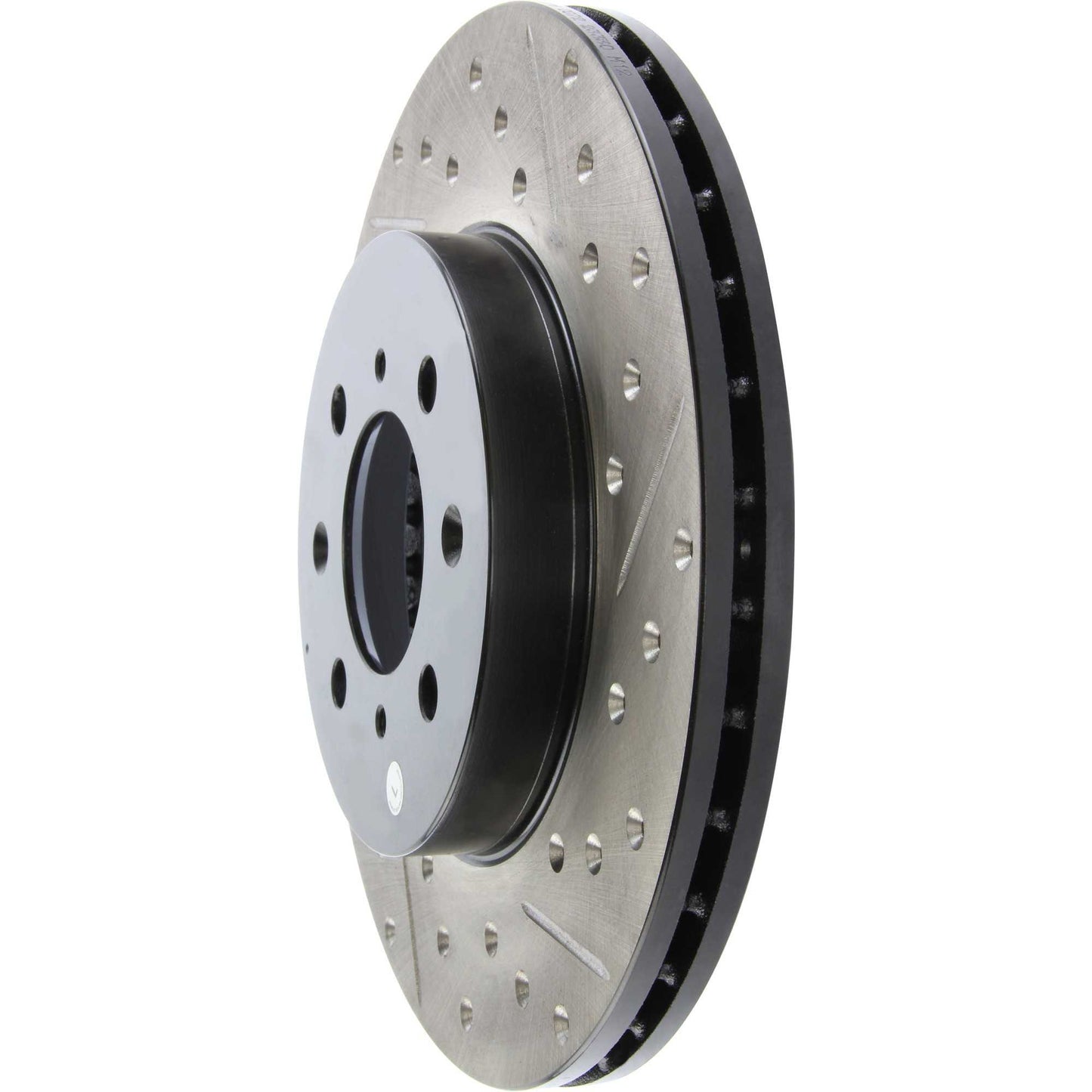 StopTech Sport Drilled/Slotted Brake Rotor; Front Left