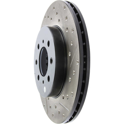 StopTech Sport Drilled/Slotted Brake Rotor; Front Left