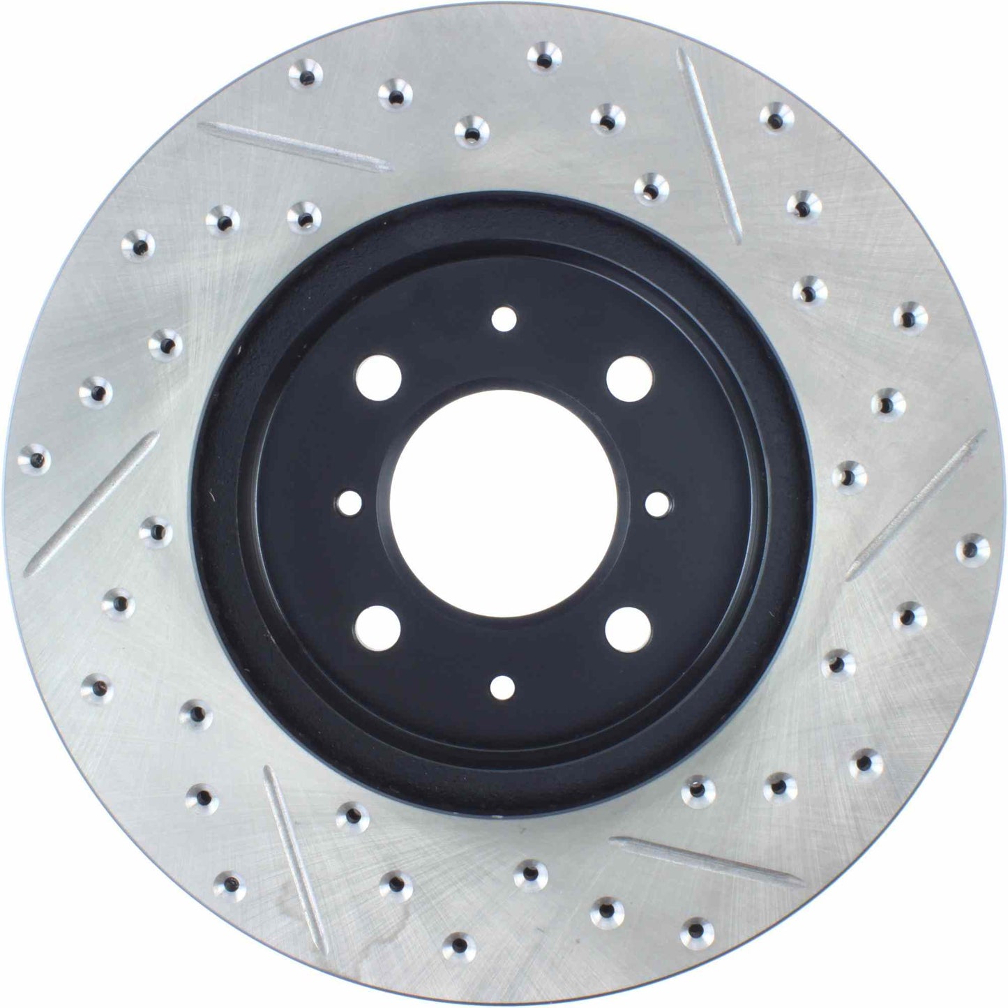 StopTech Sport Drilled/Slotted Brake Rotor; Front Right