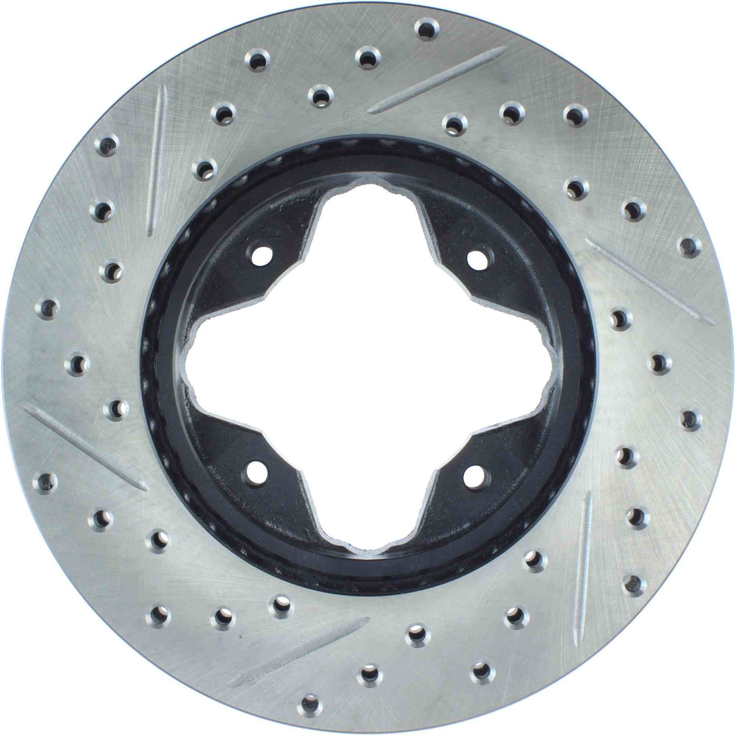 StopTech Sport Drilled/Slotted Brake Rotor; Front Left