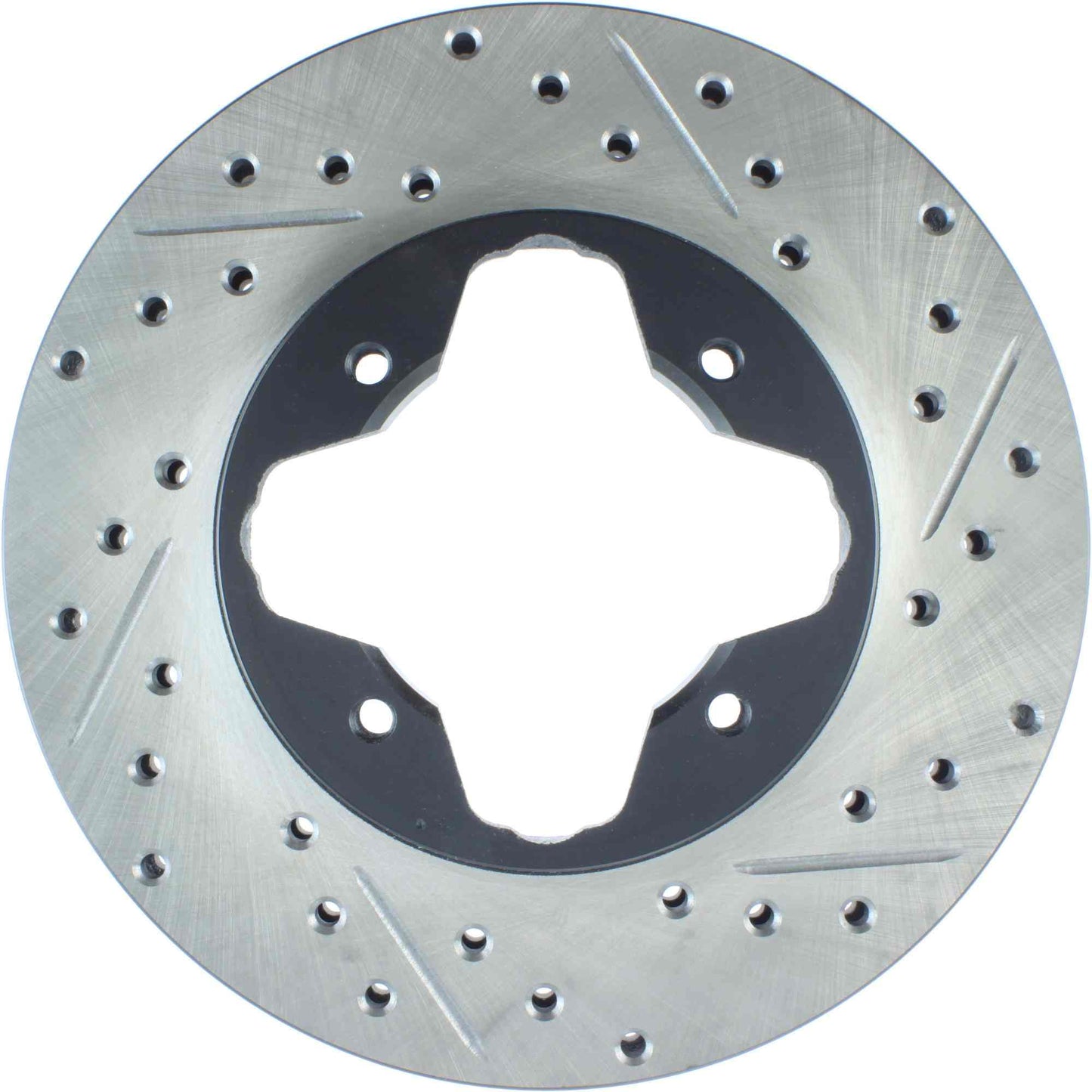 StopTech Sport Drilled/Slotted Brake Rotor; Front Left
