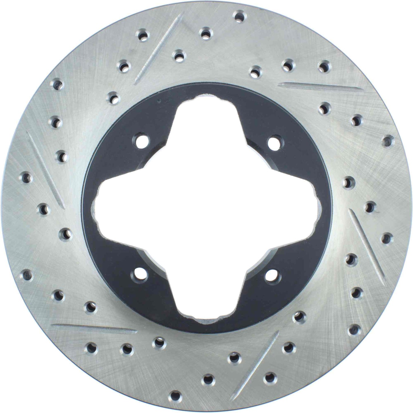 StopTech Sport Drilled/Slotted Brake Rotor; Front Right