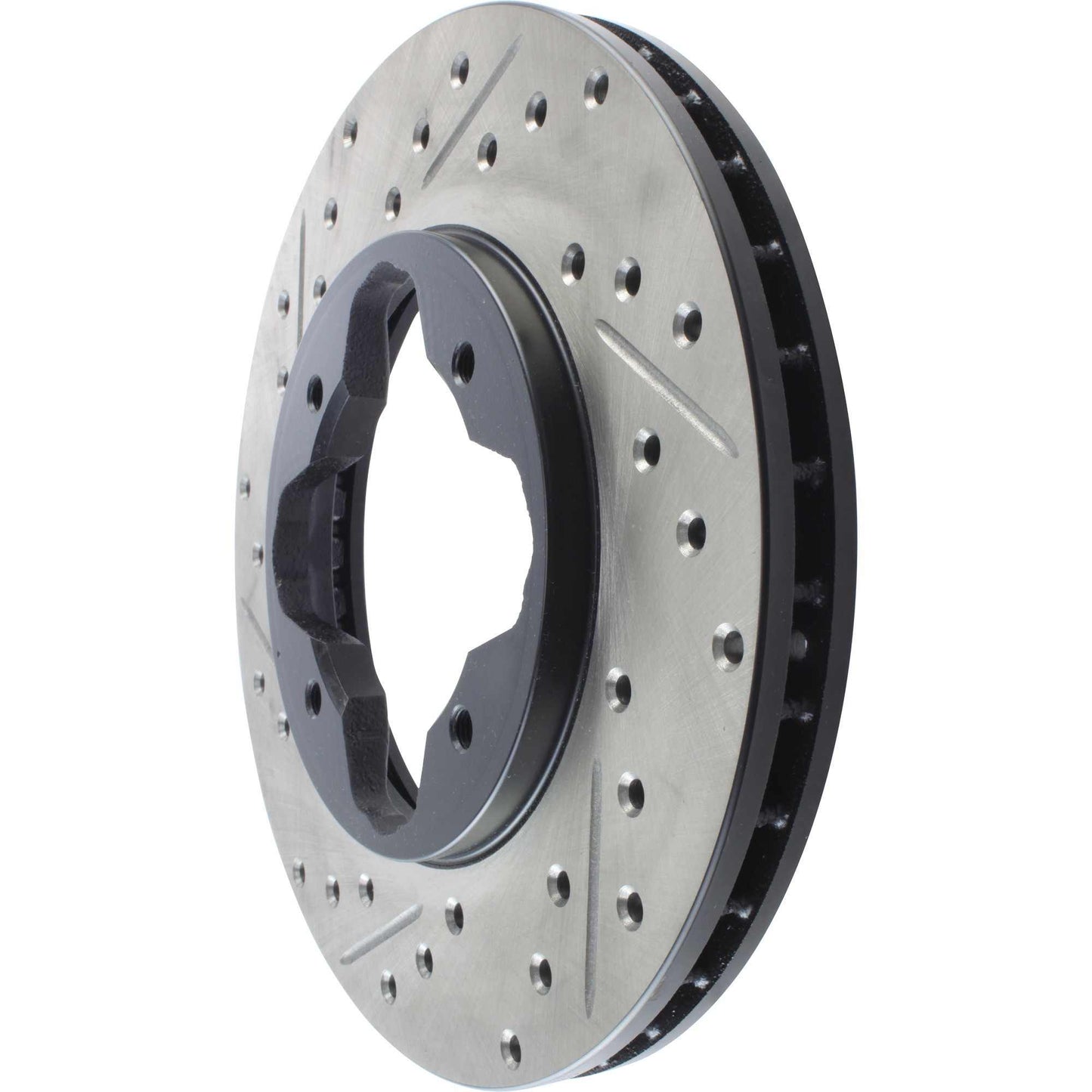 StopTech Sport Drilled/Slotted Brake Rotor; Front Right