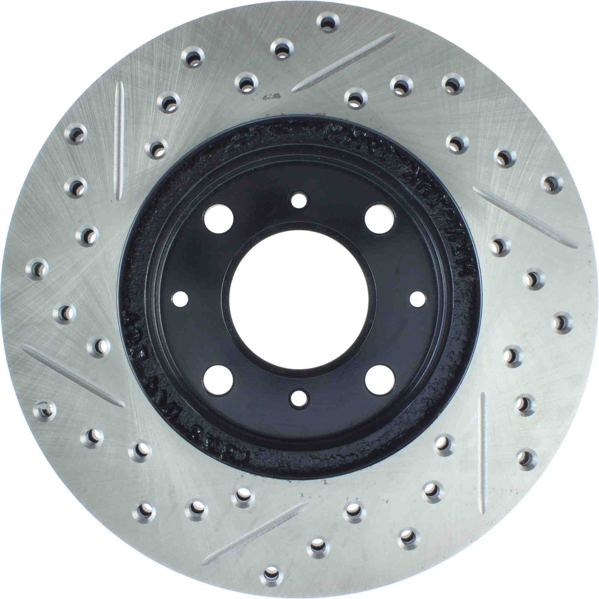 StopTech Sport Drilled/Slotted Brake Rotor; Front Left
