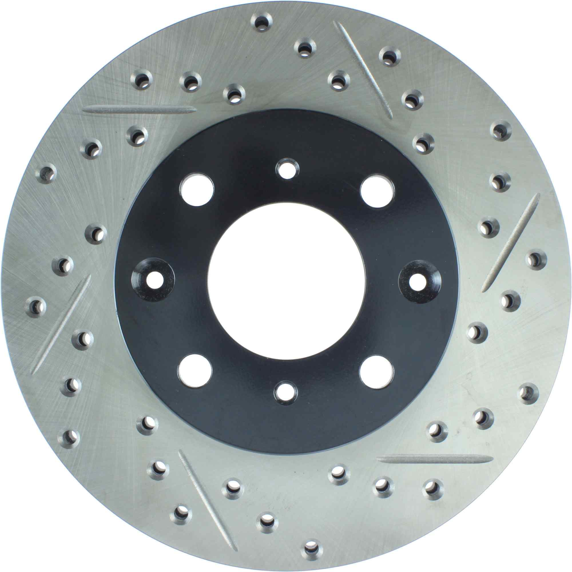 StopTech Sport Drilled/Slotted Brake Rotor; Front Left
