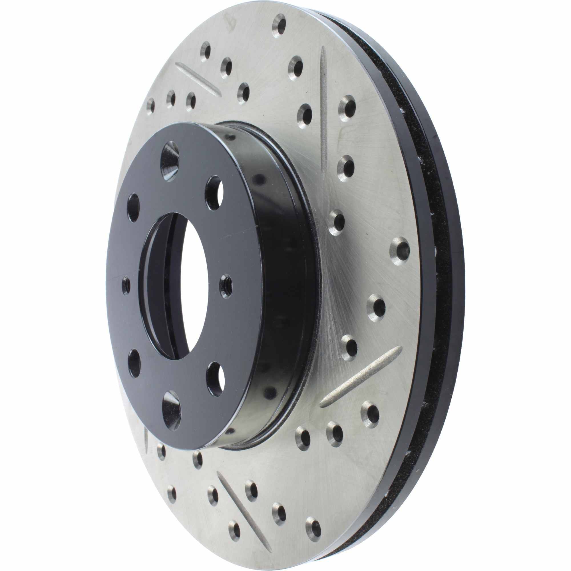 StopTech Sport Drilled/Slotted Brake Rotor; Front Left