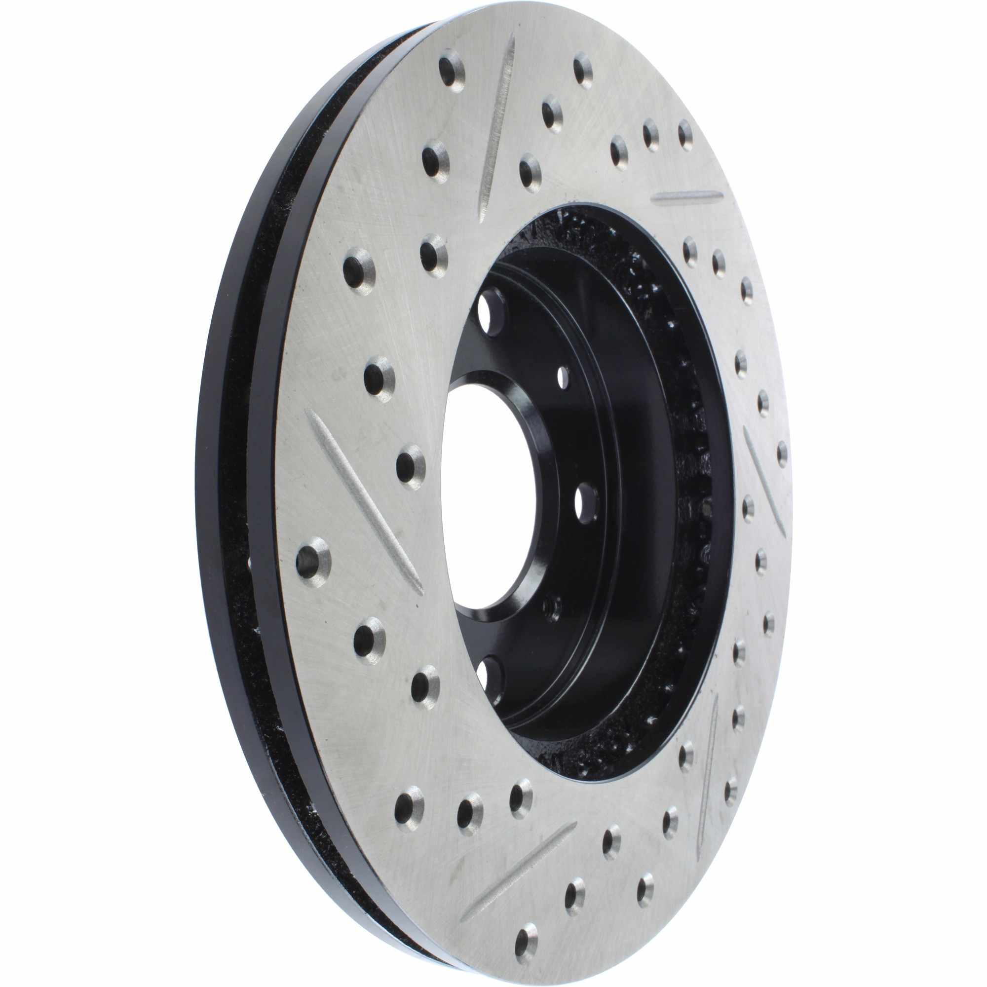 StopTech Sport Drilled/Slotted Brake Rotor; Front Left