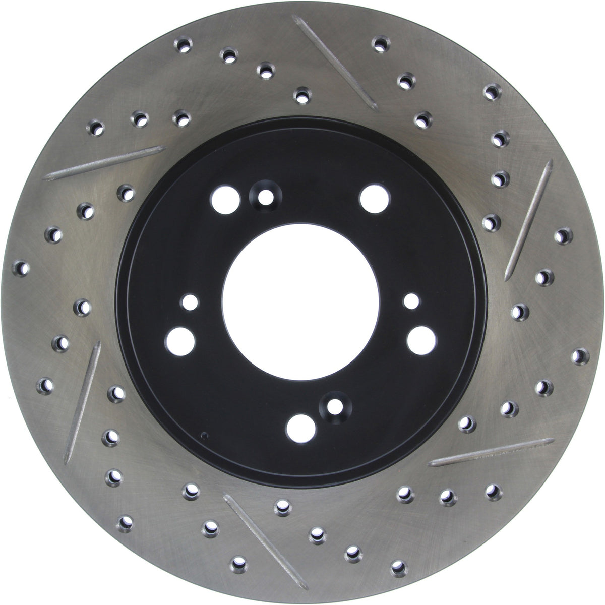 StopTech Sport Drilled/Slotted Brake Rotor; Front Left