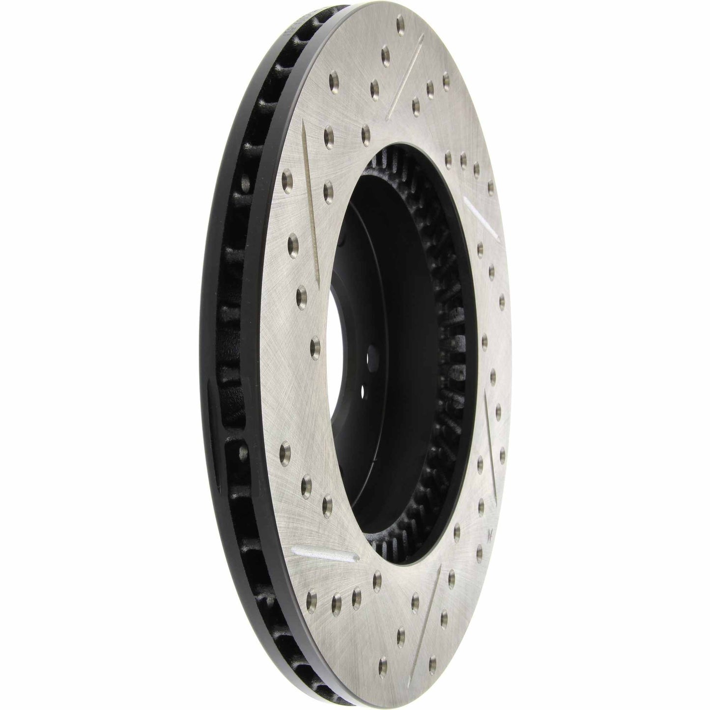 StopTech Sport Drilled/Slotted Brake Rotor; Front Left
