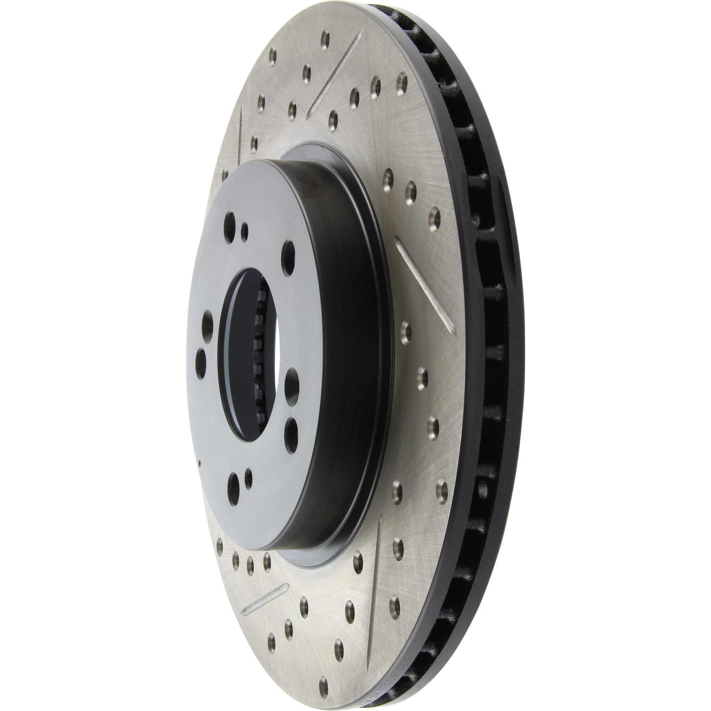 StopTech Sport Drilled/Slotted Brake Rotor; Front Right