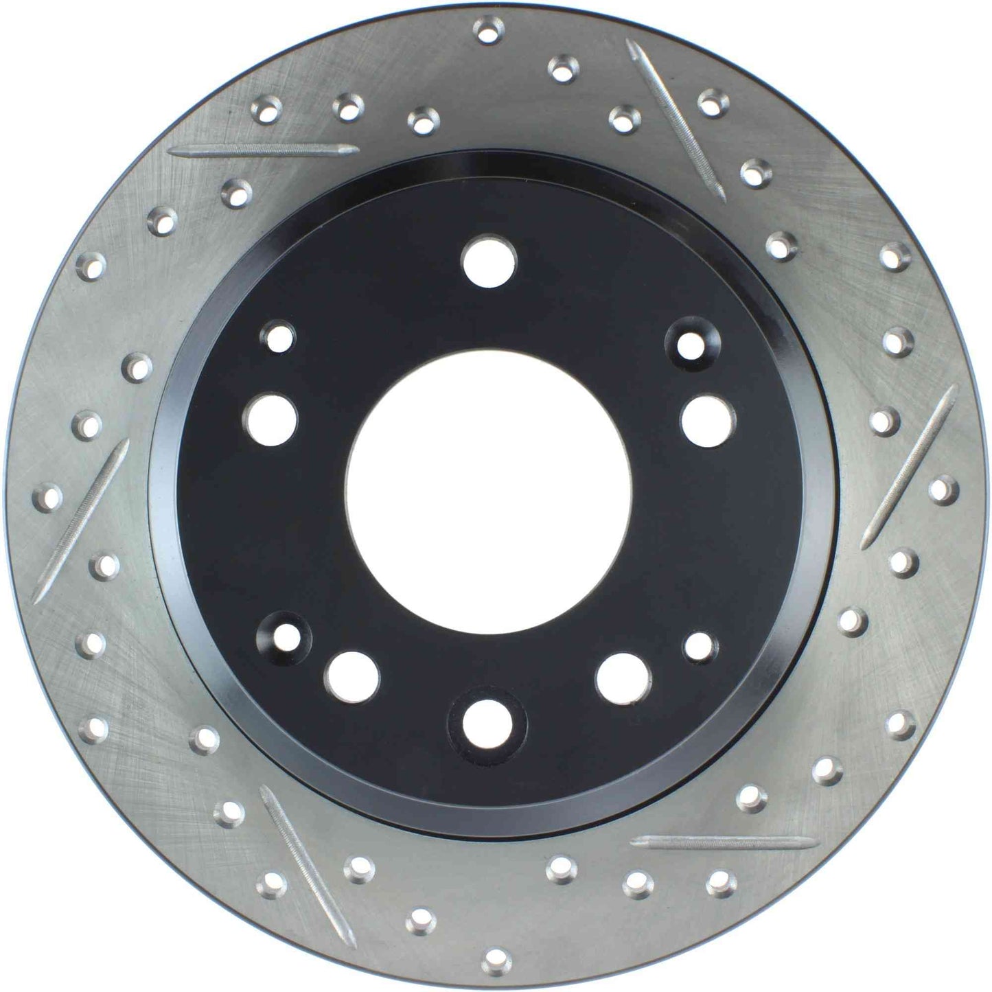 StopTech Sport Drilled/Slotted Brake Rotor; Rear Left