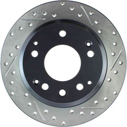 StopTech Sport Drilled/Slotted Brake Rotor; Rear Left