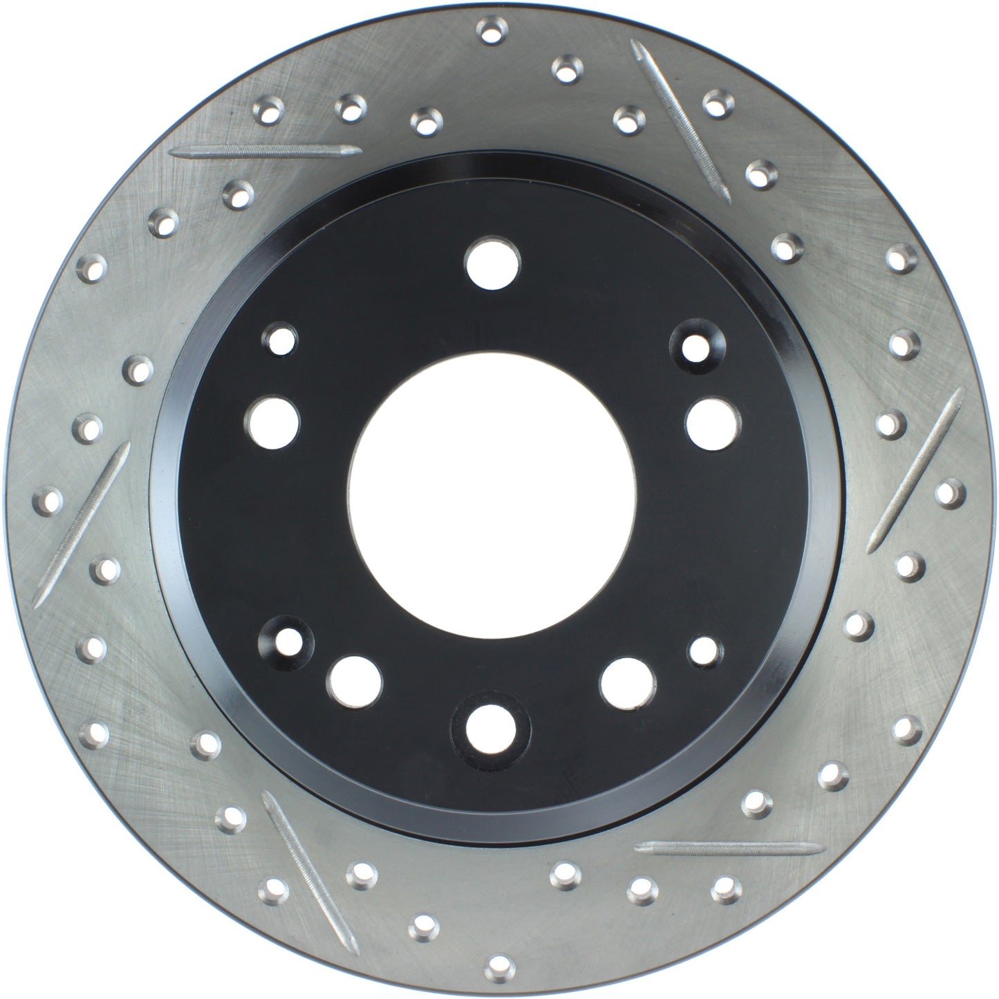 StopTech Sport Drilled/Slotted Brake Rotor; Rear Left