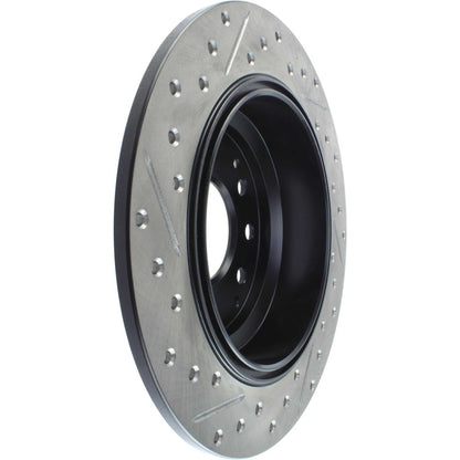 StopTech Sport Drilled/Slotted Brake Rotor; Rear Left