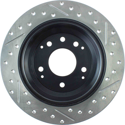 StopTech  Sport Drilled/Slotted Brake Rotor; Rear Right