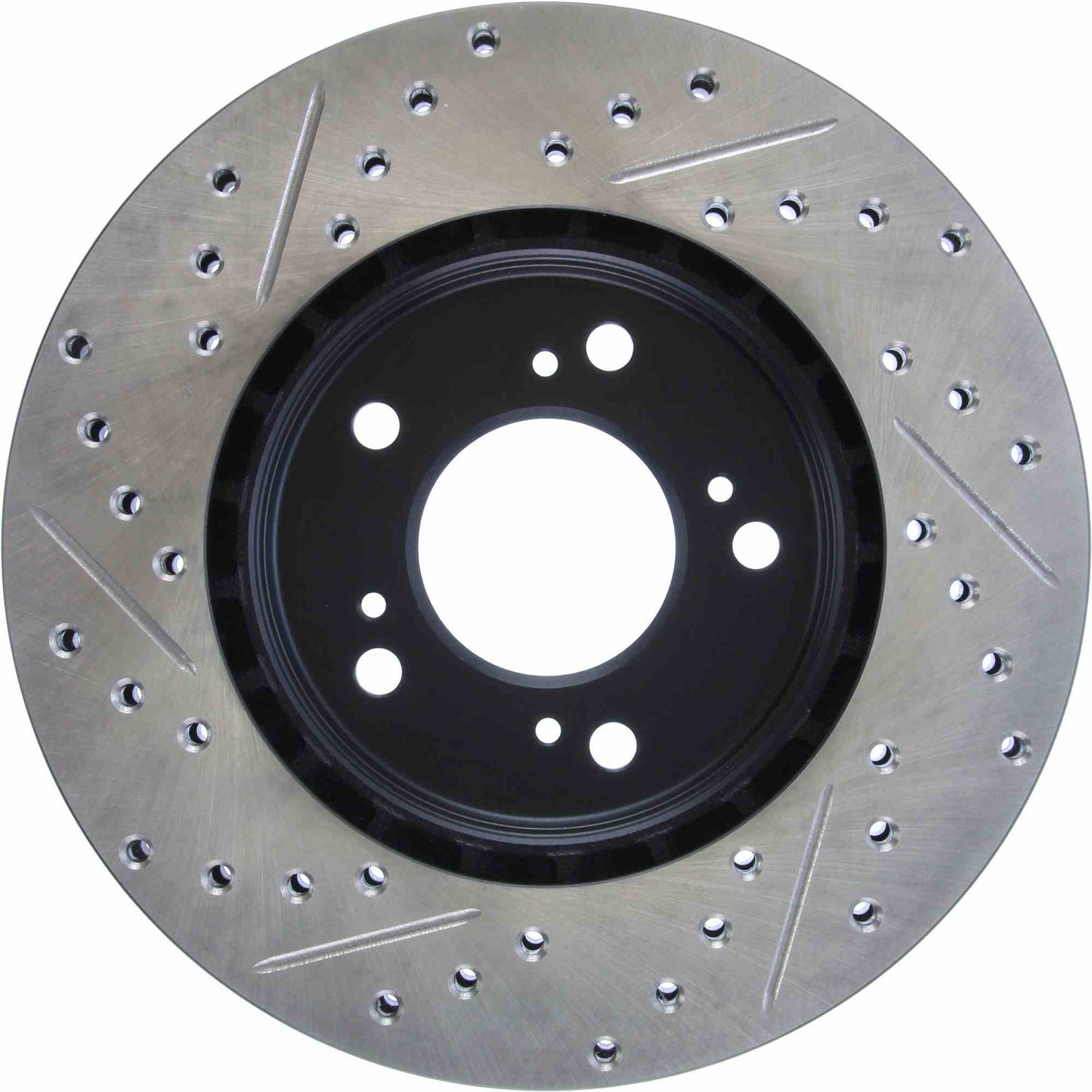 StopTech Sport Drilled/Slotted Brake Rotor; Front Left