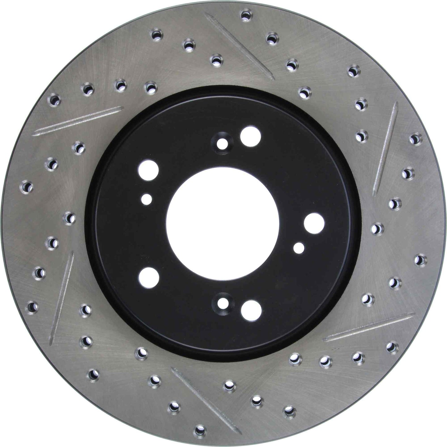 StopTech Sport Drilled/Slotted Brake Rotor; Front Left