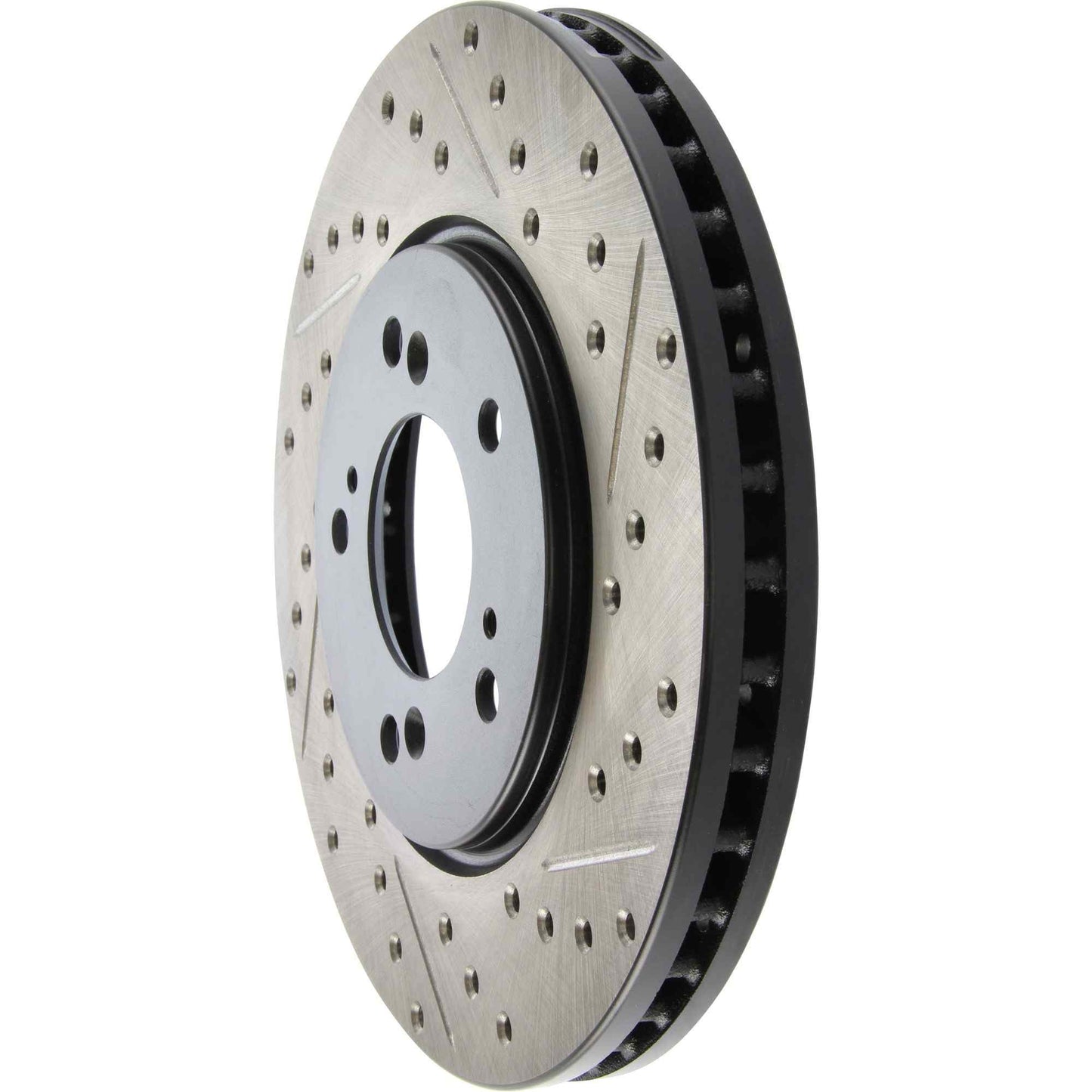 StopTech Sport Drilled/Slotted Brake Rotor; Front Left