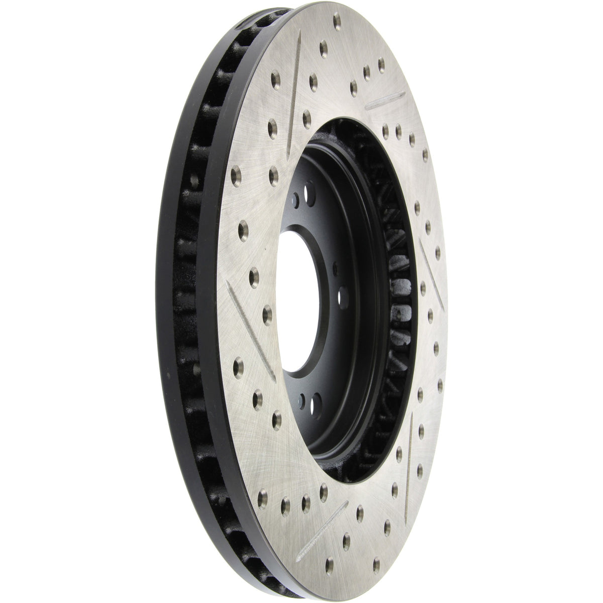 StopTech Sport Drilled/Slotted Brake Rotor; Front Left