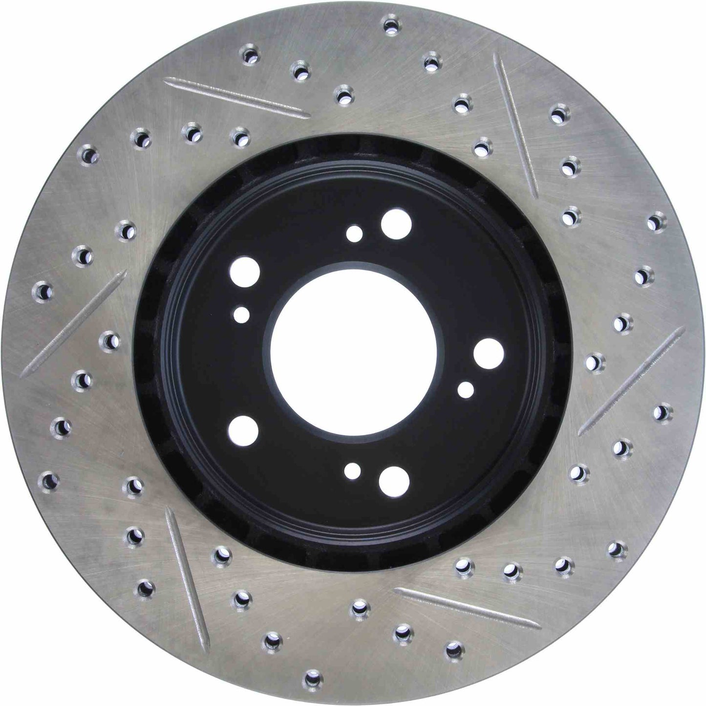 StopTech Sport Drilled/Slotted Brake Rotor; Front Right