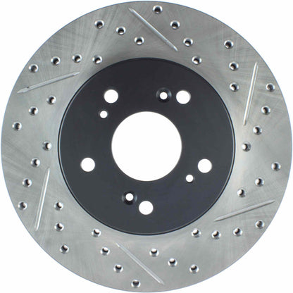 StopTech Sport Drilled/Slotted Brake Rotor; Rear Left