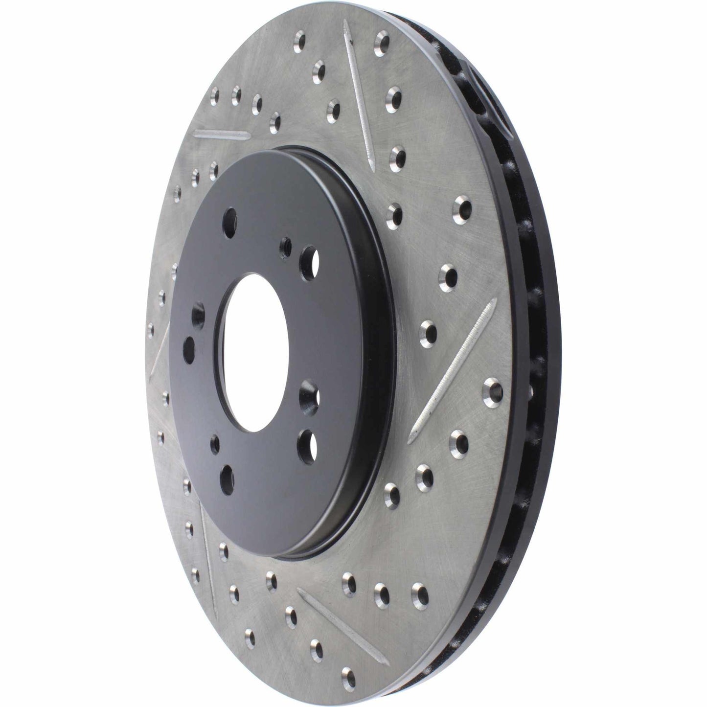 StopTech Sport Drilled/Slotted Brake Rotor; Rear Left