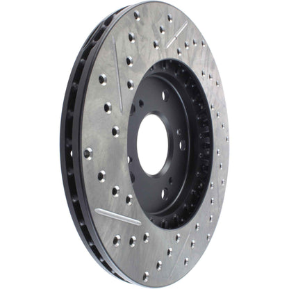 StopTech Sport Drilled/Slotted Brake Rotor; Rear Left