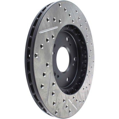 StopTech Sport Drilled/Slotted Brake Rotor; Rear Right