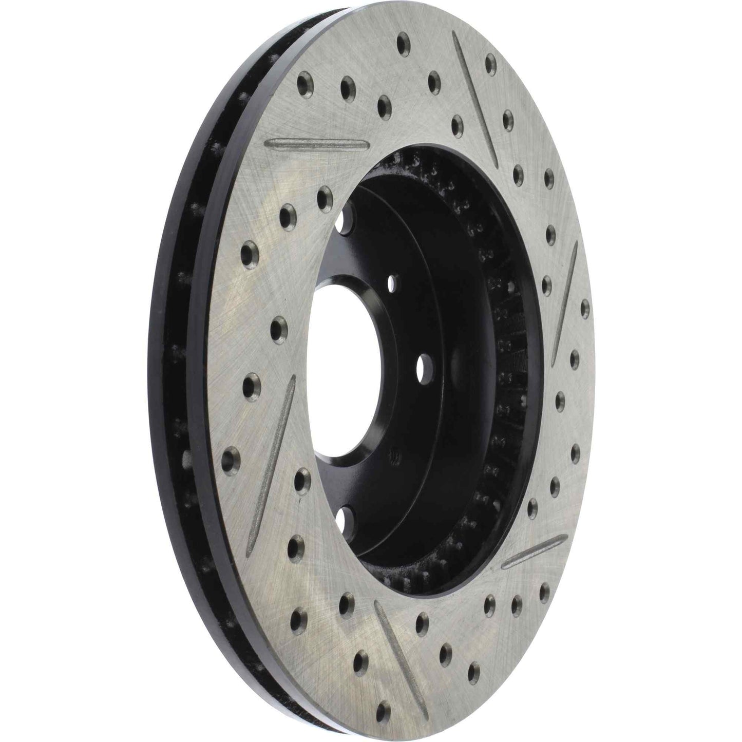 StopTech 92-96 Honda Prelude S/SE/Si Slotted & Drilled Right Front Rotor 127.40032R