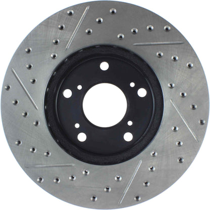StopTech 98-17 Honda Accord SportStop Slotted & Drilled Cryo Front Left Rotor 127.40036CL