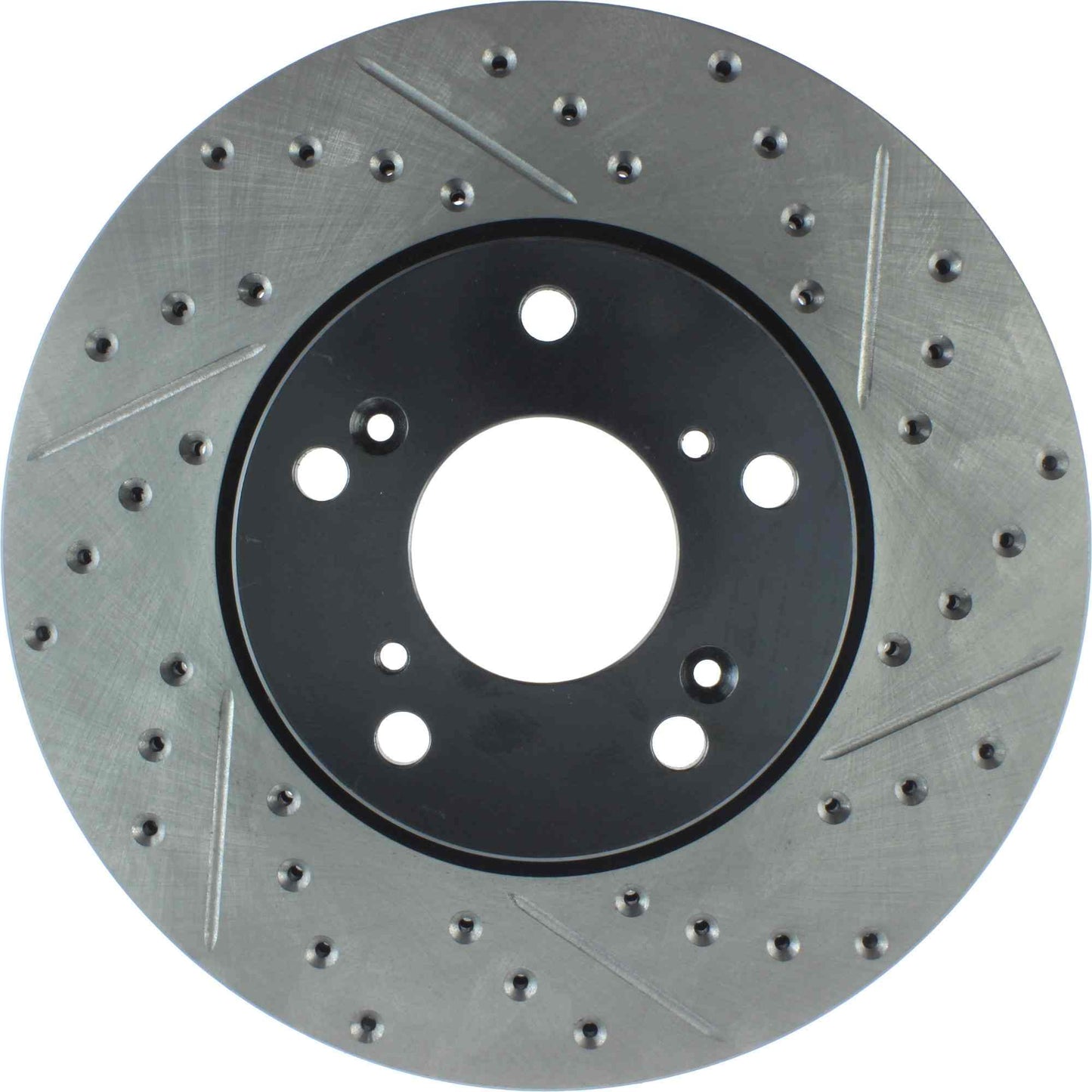 StopTech 98-17 Honda Accord SportStop Slotted & Drilled Cryo Front Left Rotor 127.40036CL
