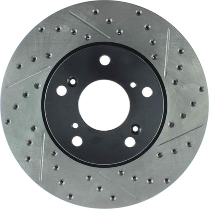 StopTech 98-17 Honda Accord SportStop Slotted & Drilled Cryo Front Left Rotor 127.40036CL