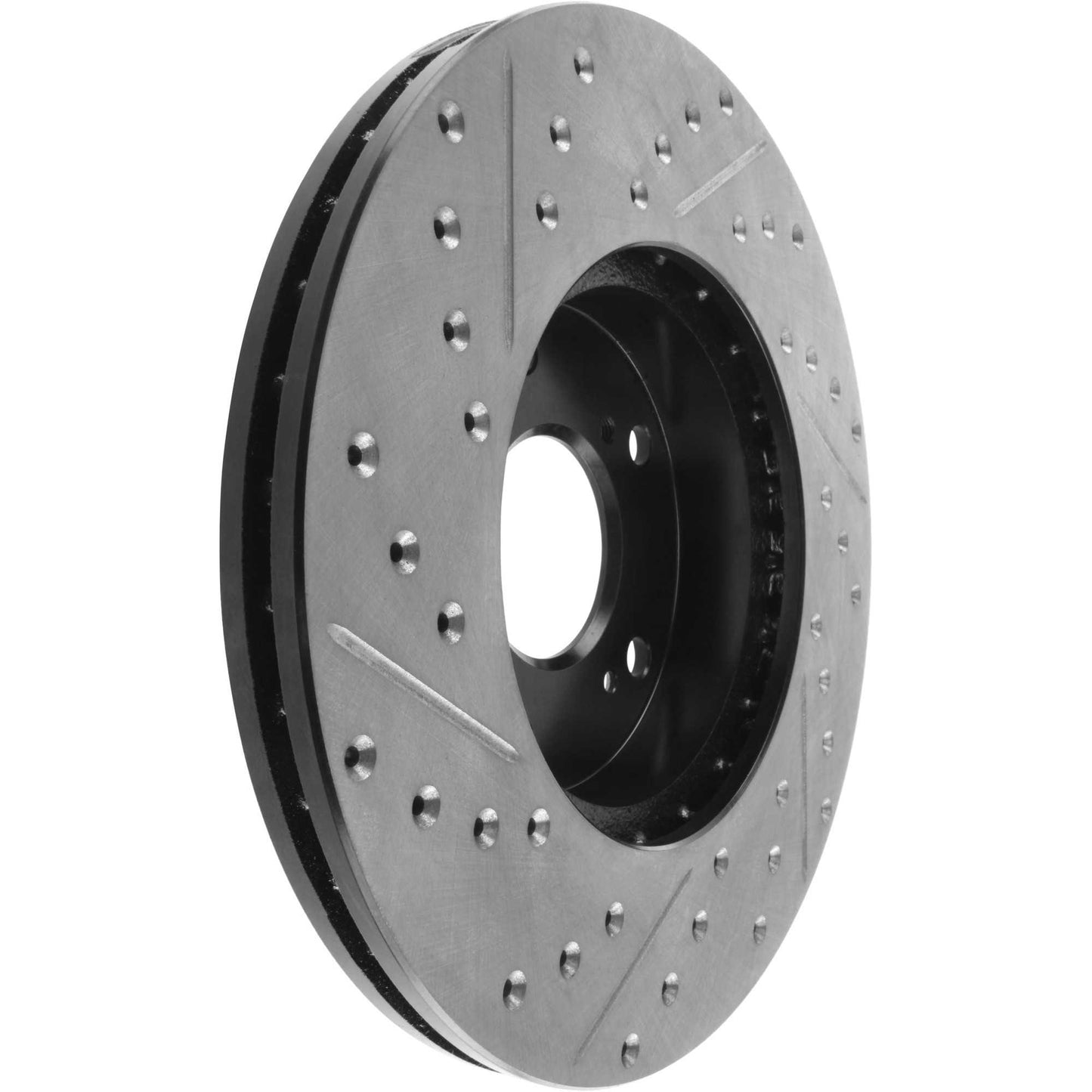 StopTech 98-17 Honda Accord SportStop Slotted & Drilled Cryo Front Left Rotor 127.40036CL