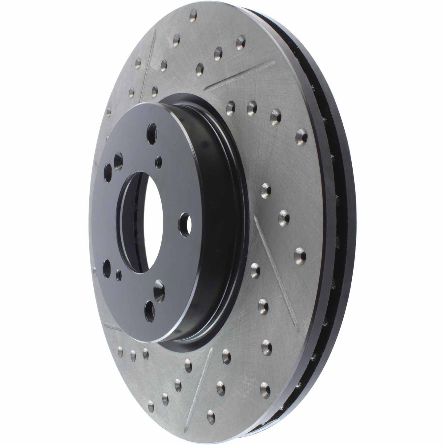 StopTech 98-17 Honda Accord SportStop Slotted & Drilled Cryo Front Right Rotor 127.40036CR
