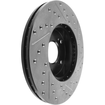 StopTech 98-17 Honda Accord SportStop Slotted & Drilled Cryo Front Right Rotor 127.40036CR