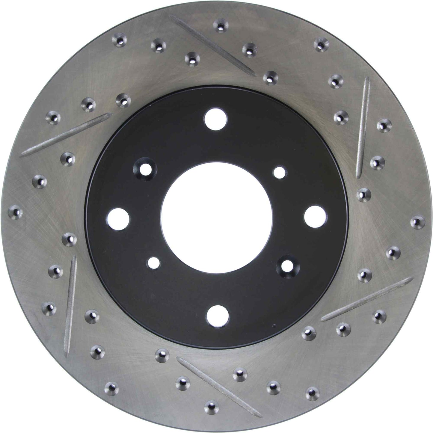 StopTech Sport Drilled/Slotted Brake Rotor; Front Left