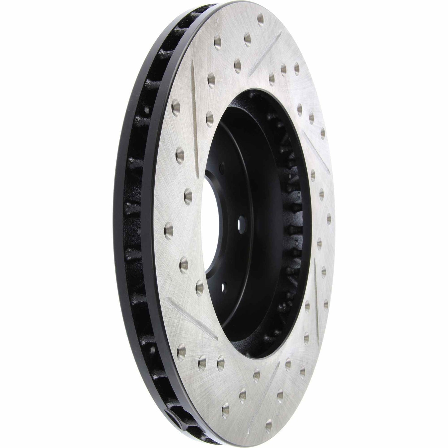 StopTech Sport Drilled/Slotted Brake Rotor; Front Left