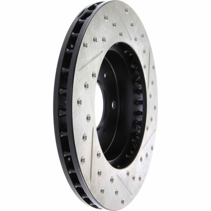 StopTech Sport Drilled/Slotted Brake Rotor; Front Right