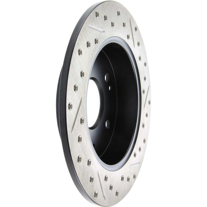 StopTech Sport Drilled/Slotted Brake Rotor; Rear Right