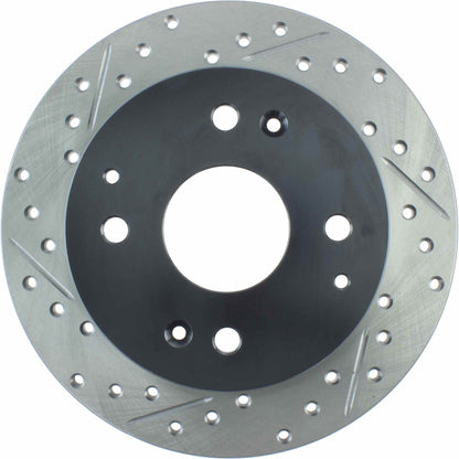 StopTech Sport Drilled/Slotted Brake Rotor; Rear Right