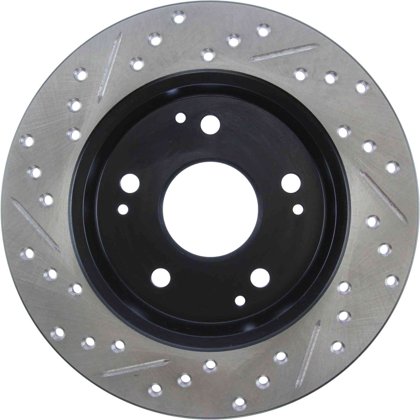 StopTech Sport Drilled/Slotted Brake Rotor; Rear Left