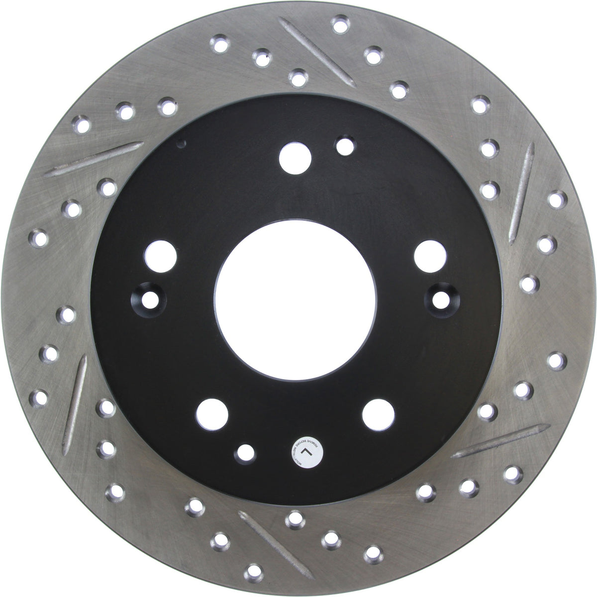 StopTech Sport Drilled/Slotted Brake Rotor; Rear Left